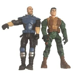 Military Action Figure Lanard Alex Brody Blue Armor 4' Camo Soldiers Articulated